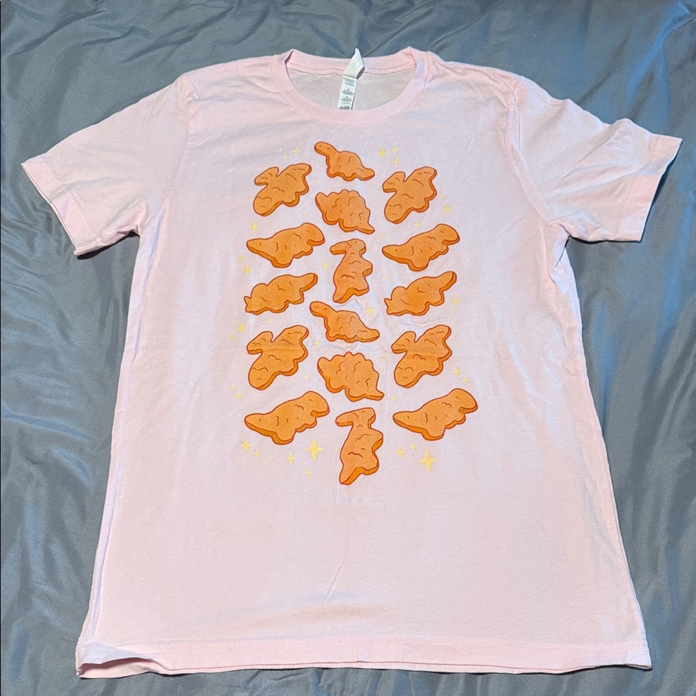 Pink Women’s Graphic Tee with Nugget Print